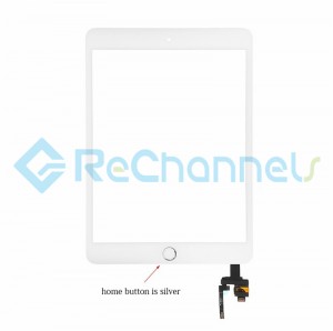 For Apple iPad Mini 3 Digitizer Touch Screen Assembly with IC Board Replacement - Silver - Grade S