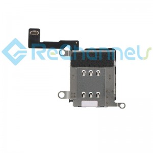 For iPhone 12 Pro Max SIM Card Reader Flex Cable Single Card Version Replacement - Grade S+