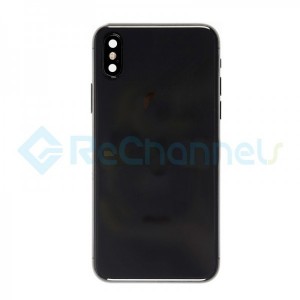 For Apple iPhone X Rear Housing Assembly Replacement - Space Gray - Grade R