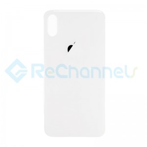 For Apple iPhone XS Battery Door Replacement - Silver - Grade S+
