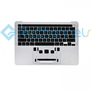 For MacBook Pro 13.3" M1 A2338 Top Case + Keyboard US Version Replacement - Silver - Grade S+