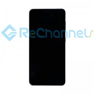 For Samsung Galaxy S21 5G LCD Screen and Digitizer Assembly with Frame Replacement - Black - Grade S+