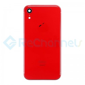 For Apple iPhone XR Rear Housing with Battery Door Replacement - Red - Grade S+