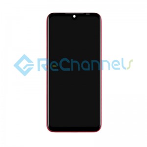 For Xiaomi Redmi 7 LCD Screen and Digitizer Assembly with Front Housing Replacement - Red - Grade S
