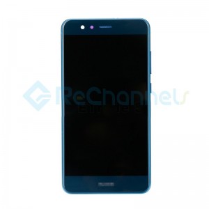 For Huawei P10 Lite LCD Screen and Digitizer Assembly with Front Housing Replacement - Blue - Grade S