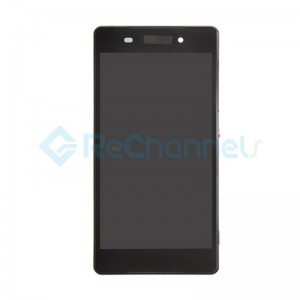 For Sony Xperia Z2 LCD Screen and Digitizer Assembly with Front Housing Replacement - Black - Grade S+