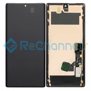 For Google Pixel 6 Pro LCD Screen and Digitizer Assembly with Frame Replacement - Black - Grade S+