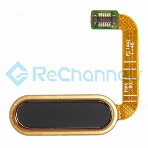For HTC One A9 Home Button Flex Cable Ribbon Replacement - Black - Grade S+