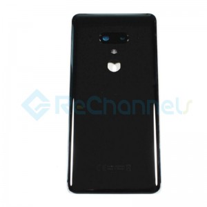 For HTC U12 Plus Battery Door Replacement - Black - Grade S+