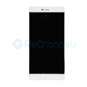 For Huawei P8 LCD Screen and Digitizer Assembly with Front Housing Replacement - White - Grade S+