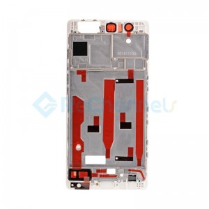 For Huawei P9 Front Housing LCD Frame Bezel Plate Replacement - White - Grade S+