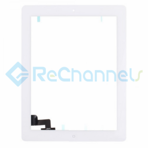 For Apple iPad 2 Digitizer Touch Screen Assembly Replacement - White - Grade R