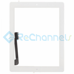 For Apple The New iPad (iPad 3) Digitizer Touch Screen Assembly Replacement - White - Grade S