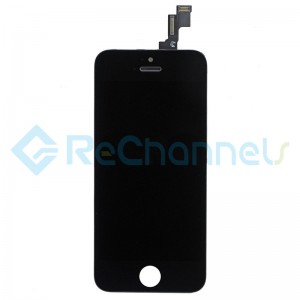 For Apple iPhone 5S LCD Screen and Digitizer Assembly with Frame Replacement - Black - Grade S