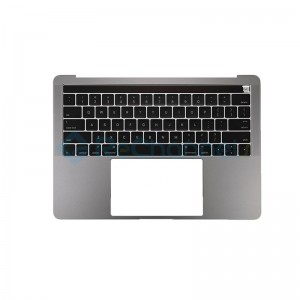 For MacBook Pro 13" A1706 (Late 2016 - Mid 2017) Top Case + Keyboard (US  English) Replacement - Space Gray - Grade S+