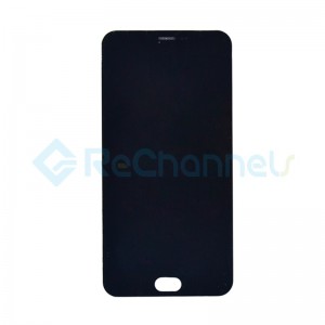 For MEIZU M2 Note LCD Screen and Digitizer Assembly with Front Housing Replacement - Black - Grade S+