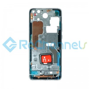 For Huawei P40 Pro Middle Frame Replacement - Silver - Grade S+