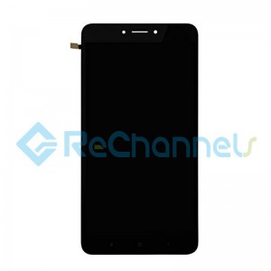 For Xiaomi Mi Max 2 LCD Screen and Digitizer Assembly with Front Housing Replacement - Black - Grade S