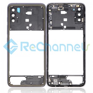 For Motorola Moto G50 Middle Frame Replacement - Gray - Grade S+