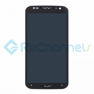 For Motorola Moto X (2nd Gen) LCD Screen and Digitizer Assembly with Frame Replacement - Black - Grade S+