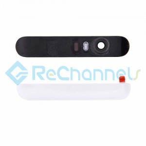 For Huawei Nexus 6P Rear Camera Cover Lens and Bottom Covers Replacement - White - Grade S+