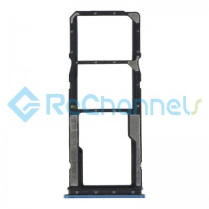 For Xiaomi Redmi 9T/9 Power SIM Card Tray Replacement (Dual SIM) - Blue - Grade S+