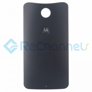 For Motorola Nexus 6 Battery Door Replacement - Black - Grade S+
