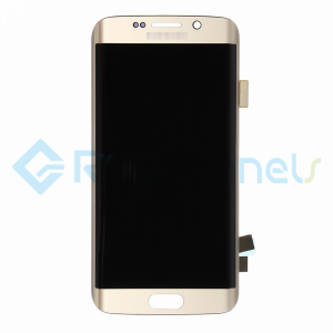 For Samsung Galaxy S6 Edge LCD Screen and Digitizer Assembly Replacement - Gold - Grade S