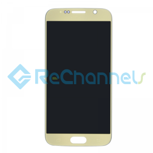 For Samsung Galaxy S6 LCD Screen and Digitizer Assembly Replacement - Gold - Grade S+