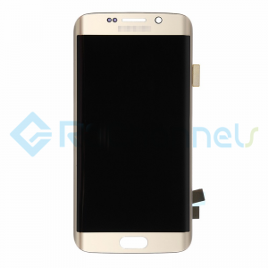 For Samsung Galaxy S6 Edge LCD Screen and Digitizer Assembly Replacement - Gold - Grade S+
