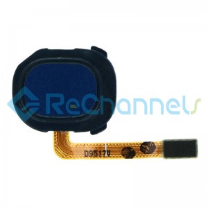 For Samsung Galaxy A20e SM-A202 Fingerprint Sensor Flex Cable Replacement - Blue - Grade S+