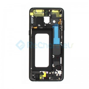 For Samsung Galaxy A8 (2018) SM-A530 Middle Frame Replacement - Black - Grade S+