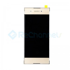 For Sony Xperia XA1 LCD Screen and Digitizer Assembly with Front Housing Replacement - Gold - Grade S+