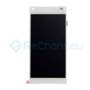 For Sony Xperia Z5 Compact LCD Screen and Digitizer Assembly Replacement - White - With Logo - Grade S+