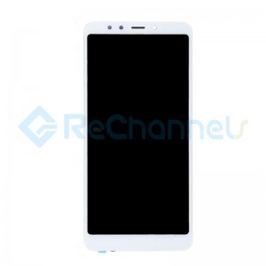 For Xiaomi Redmi 5 LCD Screen and Digitizer Assembly with Front Housing Replacement - White - Grade S