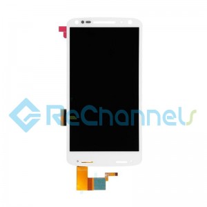 For Motorola Droid Turbo 2 XT1585 LCD Screen and Digitizer Assembly Replacement - White - Grade S+