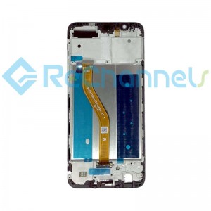 For Huawei Honor View 10 LCD Screen and Digitizer Assembly with Front Housing Replacement - Blue - Grade R