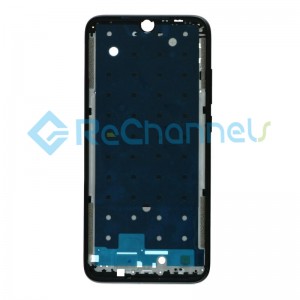 For Xiaomi Redmi Note 7 Front Housing Replacement - Black - Grade S+