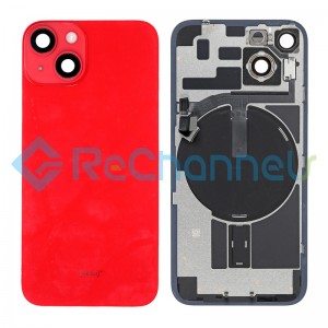 For Apple iPhone 14 Plus Rear Housing with Battery Door Replacement - Red - Grade S+