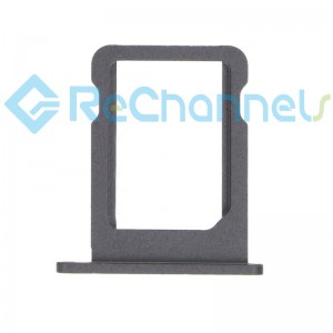 For iPad Air 4 SIM Card Tray Single Card Version Replacement - Black - Grade S+