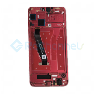 For Huawei Honor 8X LCD Screen and Digitizer Assembly with Front Housing Replacement - Red - Grade S+