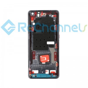 For Huawei Mate 40 Front Housing Replacement - Black - Grade S+