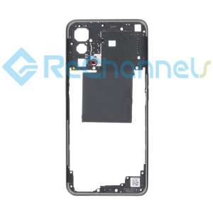 For OnePlus Nord CE 5G Middle Frame Replacement - Black - Grade S+