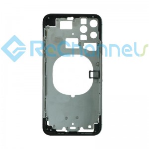 For Apple iPhone 11 Pro Max Middle Frame Replacement - Black - Grade S+