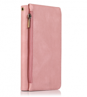 Multifunctional Protecting Case for iPhone\Samsung Models (PU) - Pink