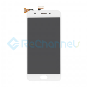 For Oppo A57 LCD Screen and Digitizer Assembly Replacement - White - Grade S+