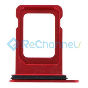 For iPhone 12 Sim Card Tray Replacement- Single Version-Red-Grade S+