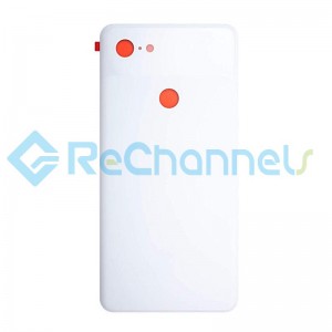 For Google Pixel 3 XL Battery Door Replacement (With Adhesive) - White - Grade S+