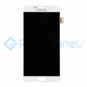 For Samsung Galaxy Note 5 Series LCD and Digitizer Assembly with Stylus Sensor Film - White - Grade S+