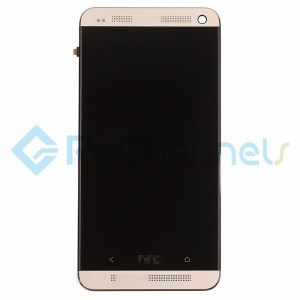For HTC One LCD Screen and Digitizer Assembly with Front Housing Replacement - Goldr - Grade S+